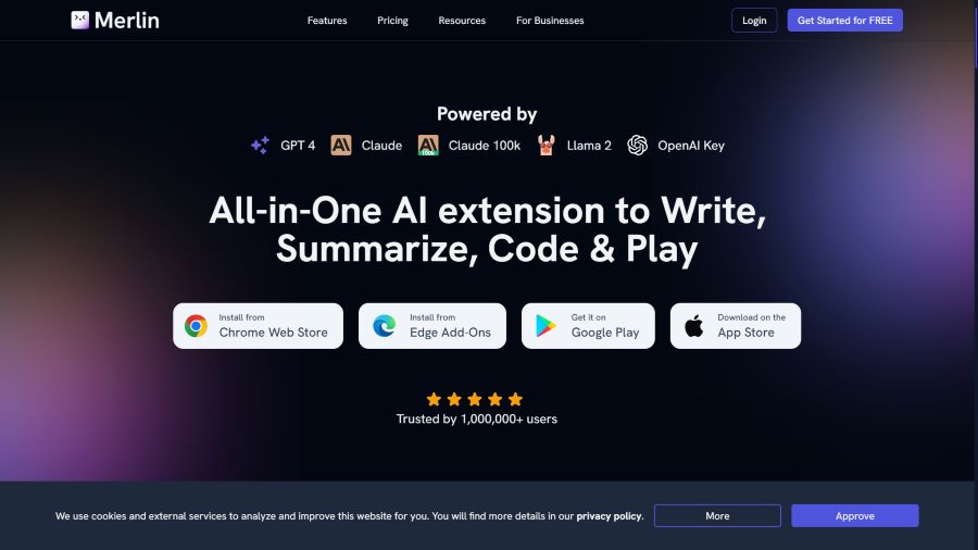 Merlin: AI browser extension