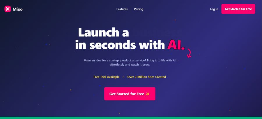 Mixo: AI-Powered Website Builder without coding