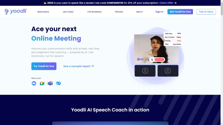 Yoodli: Your AI Speech Coach