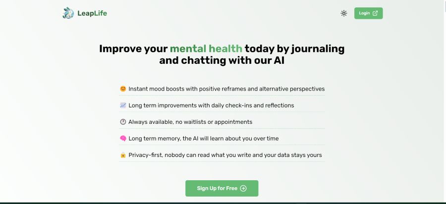 AI for Improved Mental Health : LeapLife - 24/7 AI Therapy