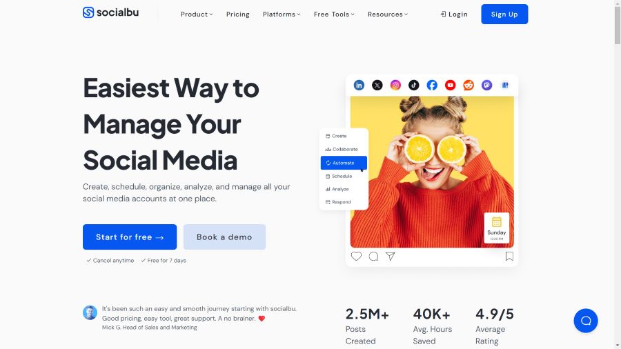 Manage Social Media with AI